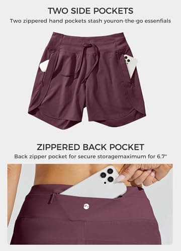 Willit Women's Quick Dry Athletic Running Shorts 5" High Waisted Workout Hiking Global Recycled Standard

Willit Women's