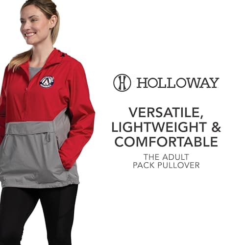 Holloway Men's Pack Pullover + Warmth + Outdoor Adventures + Lightweight + Moisture-Wicking + Spacious Pockets + Durable