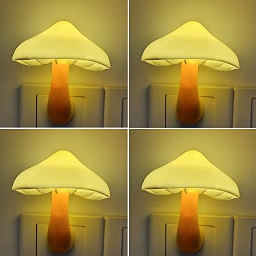 AUSAYE Energy Saving Night Light Cute Mushroom Lamp for Adults and Kids Room Bathroom Kitchen