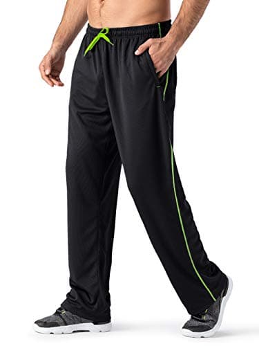 Magnivit Men's Lightweight Sweatpants for Comfortable Athletes with Open Bottom Mesh and Zipper Pockets
| Magnivit Men'