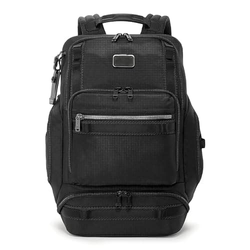 TUMI Alpha Bravo Renegade Travel Backpack & Laptop Bag - For Travelers - With TUMI Tracer - 18.5" X 1|8" X 7.0" - Navy
