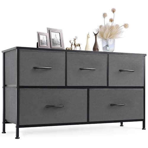 Classic Black OLIXIS Dresser for Bedroom with 5 Drawers
| OLIXIS Storage Organizer Unit with Fabric Bins for Hallway
|
