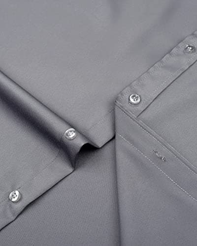 Men's Solid Long Sleeve Stretch Wrinkle-Free Formal Shirt J.VER Business Casual Button Down
| J.VER Men's Long Sleeve S