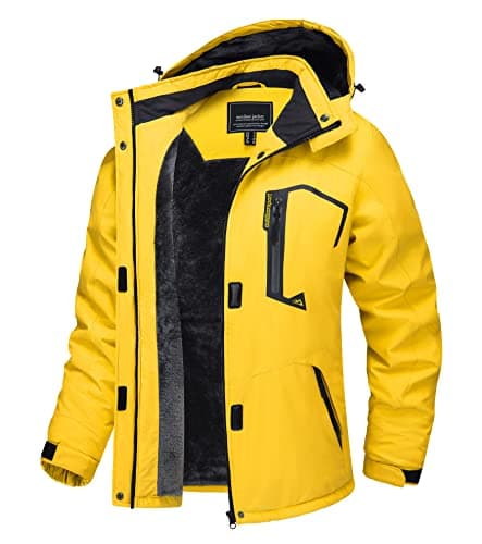 TACVASEN Women's Winter Waterproof Ski Jacket Hooded Fleece Lined Warm Snow Coat for Outdoor Activities
| TACVASEN Wome