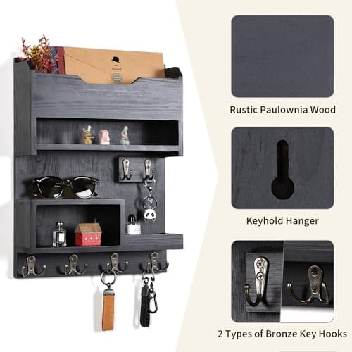 Luxury Black DOPACE Key Holder for Wall Best Organizer
| DOPACE Key Racks for Home Entryway Decor Wall Mount
| DOPACE K