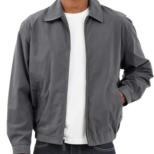 LONDON FOG Men's Auburn Zip-Front Golf Jacket for Regular & Big-Tall Sizes | Premium Waterproof Golf Jacket | Perfect fo