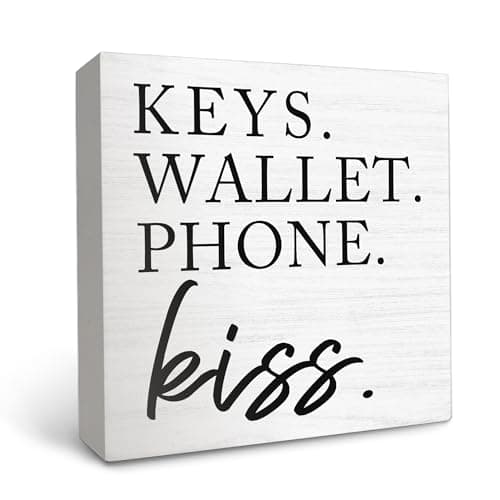 Wooden Entryway Table Decor Box Sign for Keys, Wallet, Phone - Home Decor Trendsetters - Hallway Entryway
| Wooden Entr