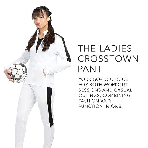 Holloway Women's Crosstown Pant + Logo + Office Workers + Daily Commute + Stretchy and Moisture-Wicking + 98% Polyester