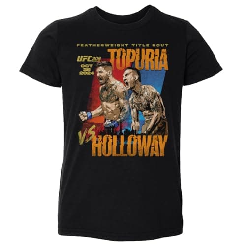 500 Level Ilia Topuria UFC Toddler Shirt - UFC 308 Fight Shirt for Toddlers - Max Holloway Fight Logo - Size 12M