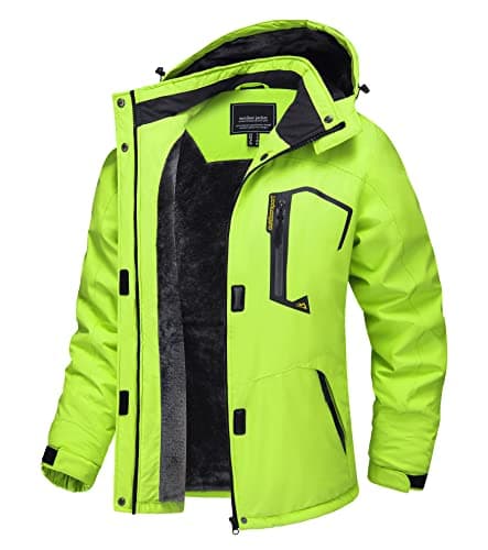 TACVASEN Women's Winter Waterproof Ski Jacket Hooded Fleece Lined Warm Snow Coat for Outdoor Activities
| TACVASEN Wome