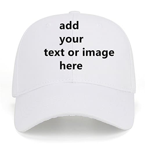 HOFO Custom Text Baseball Cap + Adjustable Trucker Caps + Casual Sun Protection Hat for Men and Women as Gifts