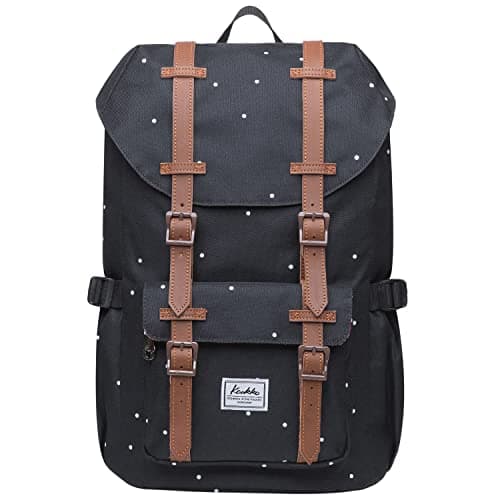 KAUKKO 15.6 Inch Laptop Outdoor Backpack for Men and Women Traveling Rucksack (5-8-Black)