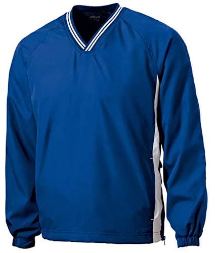 Joe's USA Men's Athletic V-Neck Raglan Wind Shirts for Athletes and Outdoor Enthusiasts - XS-6XL