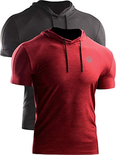 NELEUS Men's Dry Fit Performance Athletic Shirt with Hoods for Active Athletes during Gym Workouts
| NELEUS Men's Dry F