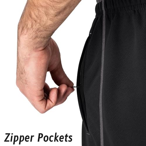 Magnivit Men's Lightweight Sweatpants for Comfortable Athletes with Open Bottom Mesh and Zipper Pockets
| Magnivit Men'