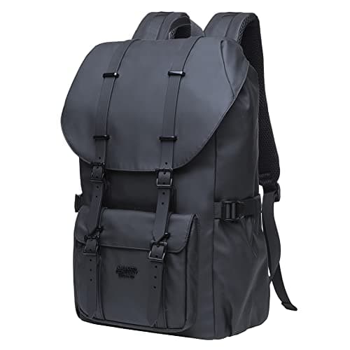KAUKKO 15.6 Inch Laptop Outdoor Backpack for Men and Women Traveling Rucksack (5-8-Black)
