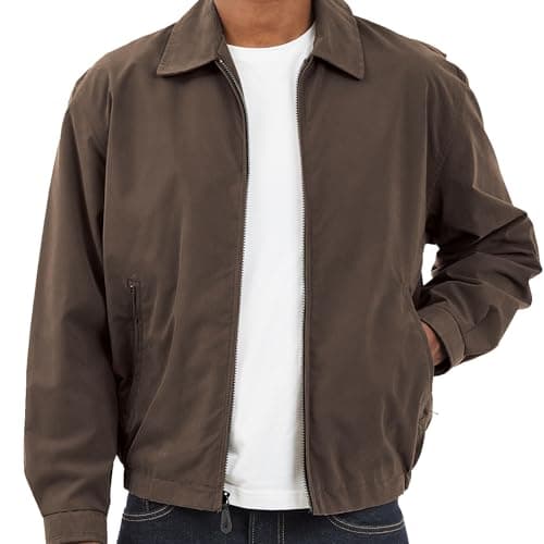 LONDON FOG Men's Auburn Zip-Front Golf Jacket for Regular & Big-Tall Sizes | Premium Waterproof Golf Jacket | Perfect fo