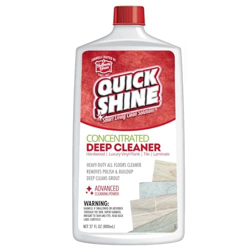 Quick Shine Multi Surface Deep Floor Cleaner and Remover 27oz | Removes Wax Build-Up, Revitalizes Floors & Cleans Grout