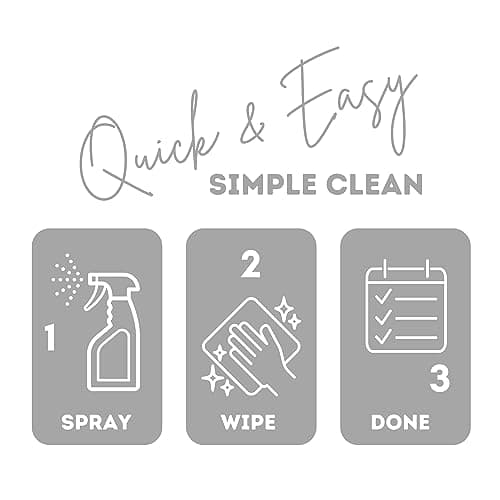 Quick Shine 3-IN-1 MAX ShinePower Surface Cleaner | Instantly Cleans & Shines | Countertops, Stainless, Mirrors, Granite