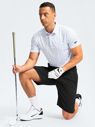 G Gradual Men's Lightweight Quick Dry Breathable Golf Shorts for Casual Work and Play
| G Gradual Men's Stretch 9" Golf
