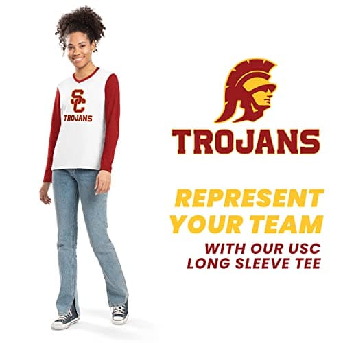 Holloway Women's NCAA Collegiate Fanwear Long Sleeve Tee-Comfy Fit & Stylish Design for Game Days & Everyday Wear-Soft C