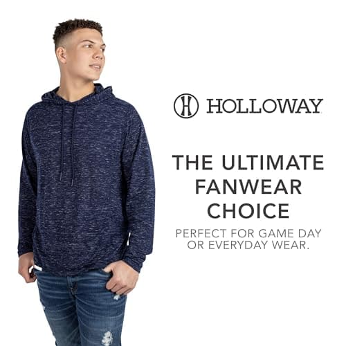 Holloway Men's Warm Monterey Hoodie for Outdoor ActivitiesHeat Retaining Fleece Hoodie, Men's Large, Black, Winter Gear,
