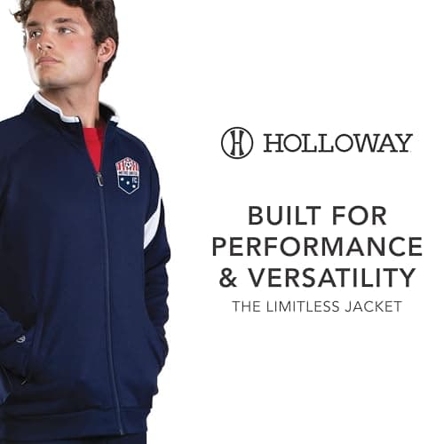 Holloway Men's Limitless Jacket + Warm Fleece + Outdoor Enthusiast + Winter Hiking + Quick Dry Technology + 200G Fleece