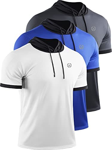 NELEUS Men's Dry Fit Performance Athletic Shirt with Hoods for Active Athletes during Gym Workouts
| NELEUS Men's Dry F