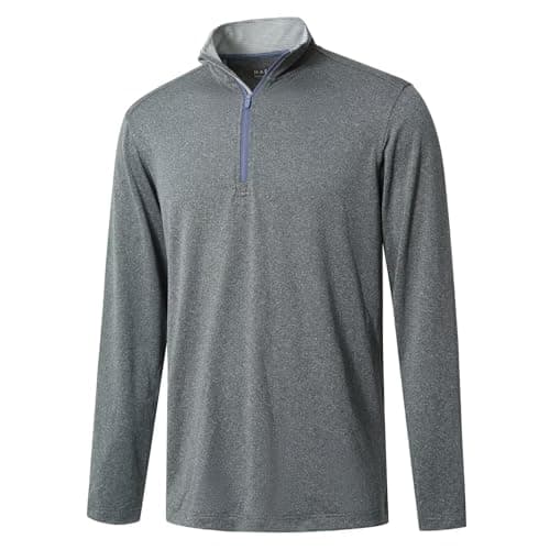 M MAELREG Quarter Zip Golf Pullover Men's Dry Fit Long Sleeve Performance Wicking Sweatshirt forMen