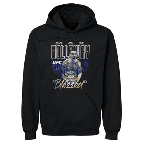 Max Holloway UFC Men's Hoodie Sweatshirt - Athlete Inspired Bitmap Graphic WHT