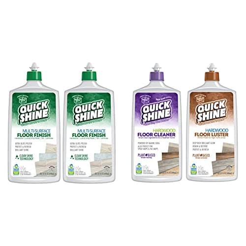 Quick Shine Floor Cleaner, Polish & Protectant Bundle - Homeowners' Choice for Sparkling Floors (2 Packs)
| Quick Shine