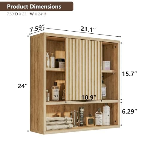Bathroom Wall Cabinet Above Toilet Storage with Adjustable Shelves for Modern Space-Saving Design
| Space-Saving WallMo