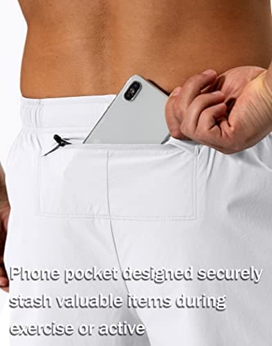 Pudolla Men's Elastic Waist Workout Jogging Pants for Fitness Enthusiasts with Zipper Pockets
| Pudolla Men's Athletic