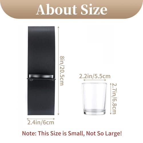 Sziqiqi Black Metallic Wall Mounted Candle Sconces for Hallway Decor, Room Illumination, Elegant Room and Hallway Lighti