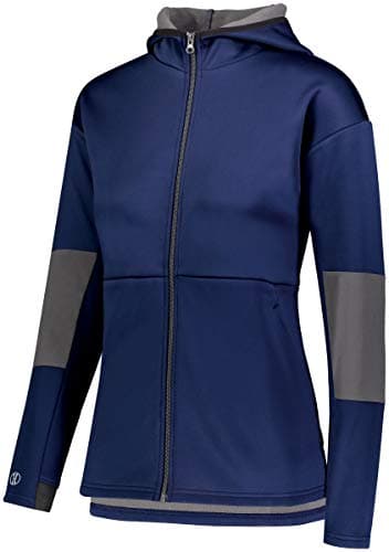 Holloway Ladies SOF-Stretch Warmth Stretch Fleece Jacket Lightweight Travel Commute Athletics Outdoor Active Women's Swe