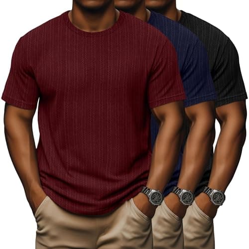 Evervibe Men's Big and Tall Causal Dry Fit Short Sleeve T-Shirt Athletic Running Gym Tops
| Evervibe Men's Big and Tall