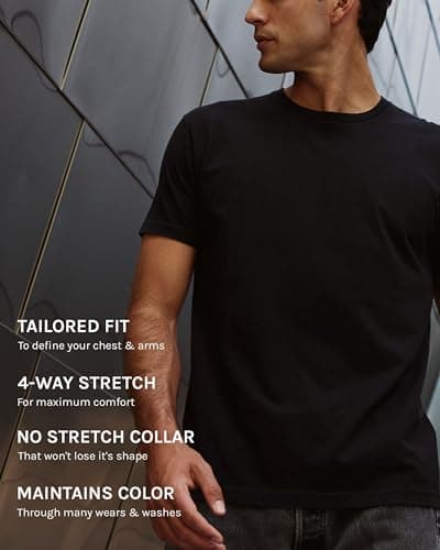 INTO THE AM Mens Short Sleeve T Shirt - Soft Fitted 4XL Fresh Classic