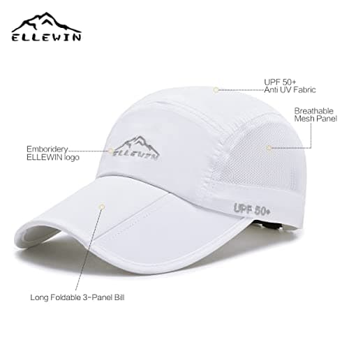 ELLEWIN Unisex UPF 50 Baseball Cap for All Ages in Summer Sun Protection
| ELLEWIN Unisex Foldable Long Bill Baseball C