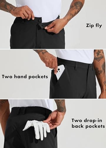 Willit Mens Quick Dry Golf Pants Stretch Slim Fit Casual Work with Pockets
| Willit Mens Quick Dry Golf Pants 30"/32" S