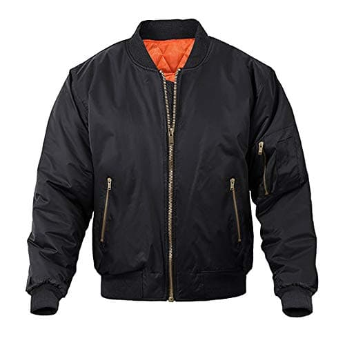Magnivit Men's Warm Bomber Jacket for Casual Fall Winter and Military Style Outwear
| Magnivit Men's Stylish Bomber Jac