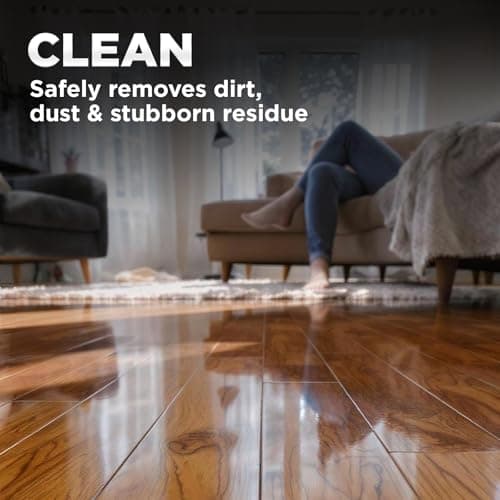 Weiman Hardwood Floor Cleaner and Polish Restorer Combo - High-Traffic Hardwood Floor - Removes Scratches - Natural Shin