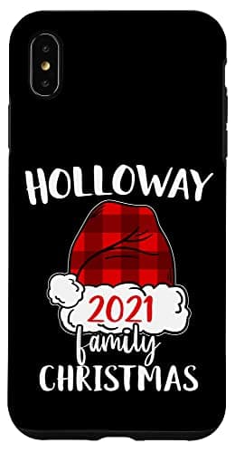Red Plaid Santa Holloway Family 2021 Christmas iPhone XS Max Case
| Red Plaid Santa Holloway Matching Pajama Santa Hat