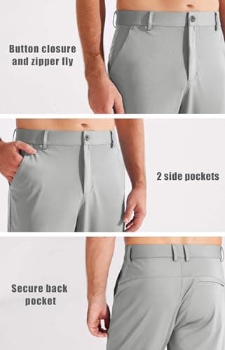 Libin Men's 4-Way Stretch Golf Joggers with Pockets Global Recycled Standard  
Libin Men's Slim Fit Sweatpants for Work