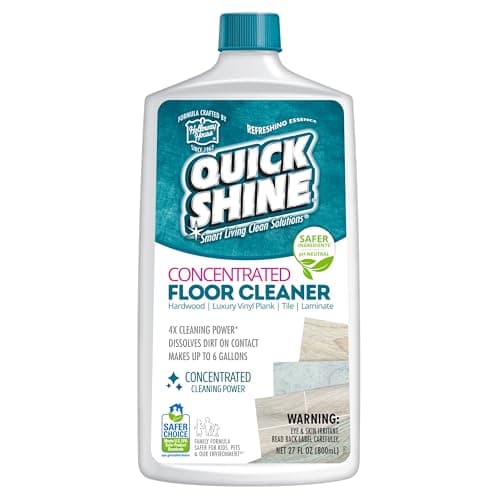 Quick Shine Multi Surface Concentrated Floor Cleaner 27oz | Powerful Cleaning | Hardwood, Laminate, Tile & Stone | Homeo