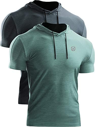 NELEUS Men's Dry Fit Performance Athletic Shirt with Hoods for Active Athletes during Gym Workouts
| NELEUS Men's Dry F