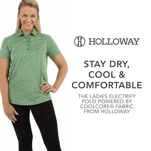 Holloway Women's Electrify Polo Powered by Coolcore - Patty-Lo Coolcore Technology, Fashionable Polo for Outdoor Advent