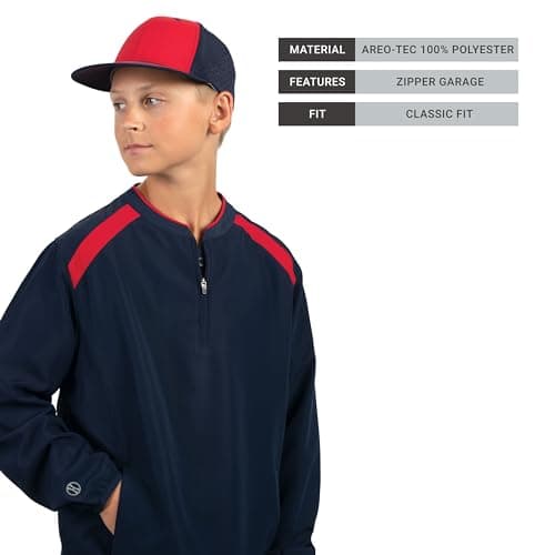 Stylish and Comfortable Holloway Boys Clubhouse Pullover Cage Jacket for Sports
| Holloway Boys Clubhouse Pullover Cage