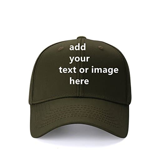 HOFO Custom Text Baseball Cap + Adjustable Trucker Caps + Casual Sun Protection Hat for Men and Women as Gifts