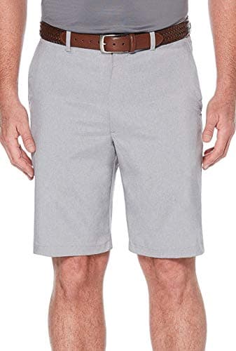 PGA TOUR Men's Flat Front Heather Golf Short with Active Waistband for Comfortable Play on the Course