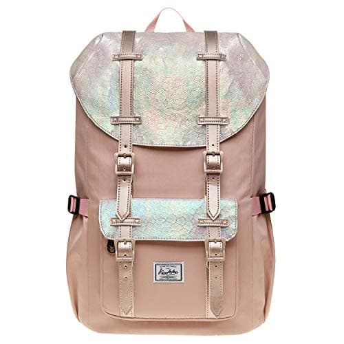 KAUKKO 15.6 Inch Laptop Outdoor Backpack for Men and Women Traveling Rucksack (5-8-Black)